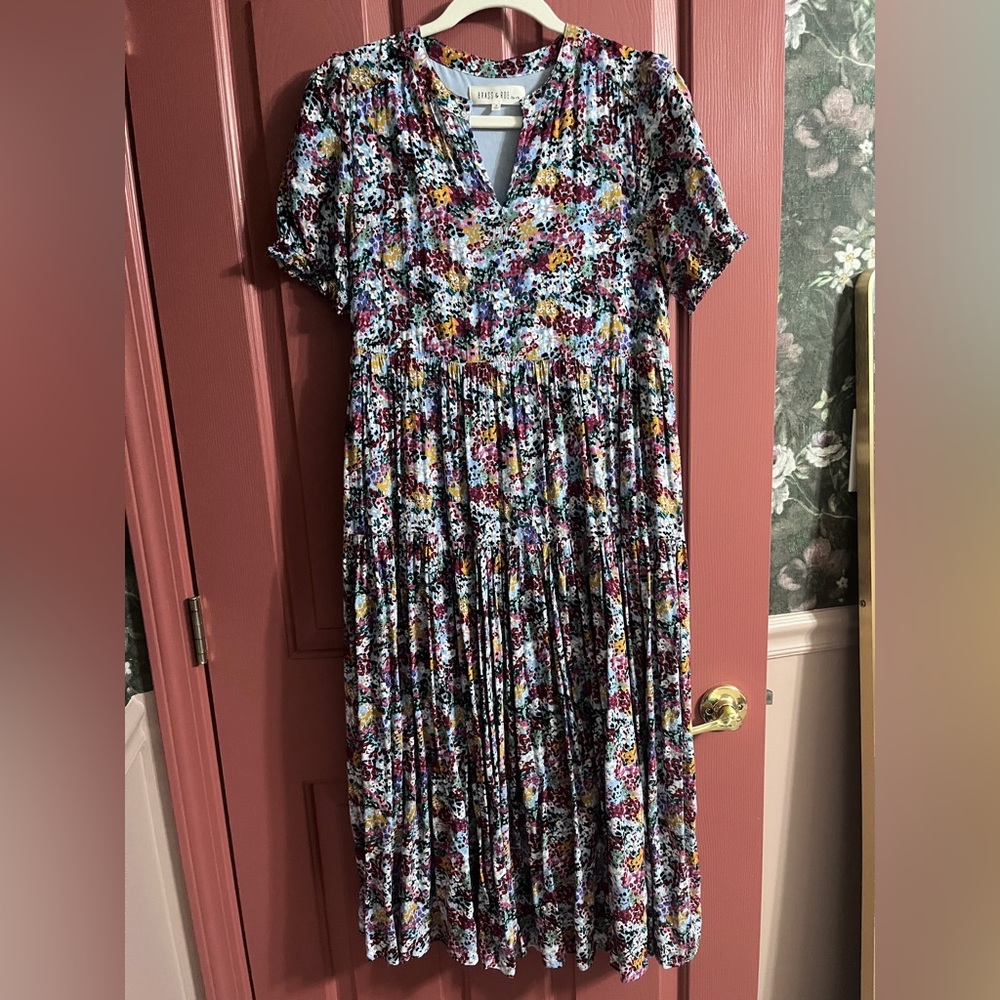 Bass and Roe by Called to Surf Floral Midi Dress